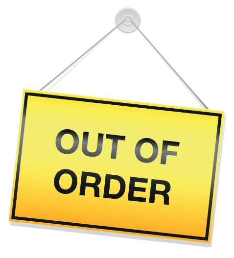 Out-Of-Order-Symbol